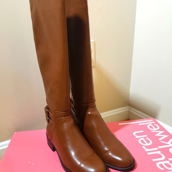 Lauren Blakwell Womens Lydia Riding Boot In Cognac Brown - Picture 4 of 10